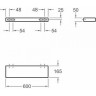 Полка GEBERIT ICON 840960000 60 см