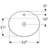 Раковина GEBERIT VARIFORM 55 см 500.722.01.2