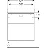 Тумба для комплекта GEBERIT SMYLE SQUARE 500.352.00.1 60 см белый
