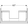Тумба под раковину GEBERIT ICON 840292000 90 см платина 1 ящик